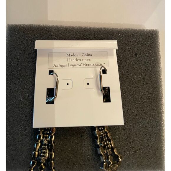 Sorrelli Black Crystal Chandelier Drop Earrings – Original Card Antique Look - Picture 3 of 6